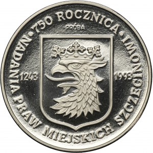 PRÓBA NIKIEL, 200.000 złotych 1993 750 rocznica nadania praw miejskich Szczecinowi