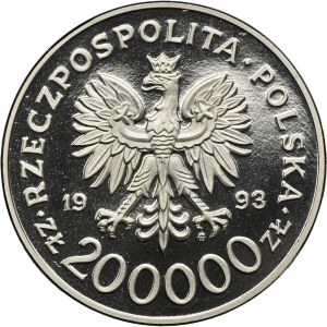 PRÓBA NIKIEL, 200.000 złotych 1993 750 rocznica nadania praw miejskich Szczecinowi