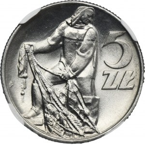 5 złotych 1974 Rybak - NGC MS65