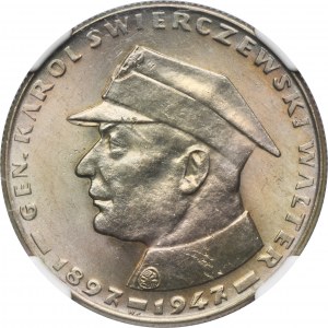 10 złotych 1967 Karol Świerczewski - NGC MS64