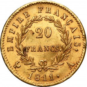 France, Napoleon I, 20 Francs Paris 1811 A
