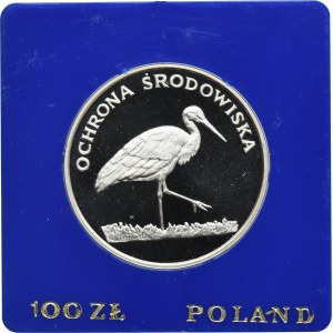 100 złotych 1982 Ochrona Środowiska Bocian
