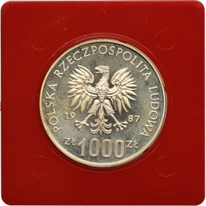 PRÓBA, 1.000 złotych 1987 XV Zimowe Igrzyska Olimpijskie 1988