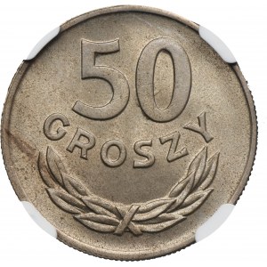 50 groszy 1949 Miedzionikiel - NGC MS65