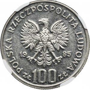 100 złotych 1985 Centrum Zdrowia Matki Polki - NGC MS61