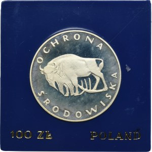 PLN 100 1977 Protection de l'environnement Bison