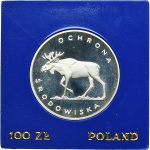 PLN 100 1978 Protection de l'environnement Moose