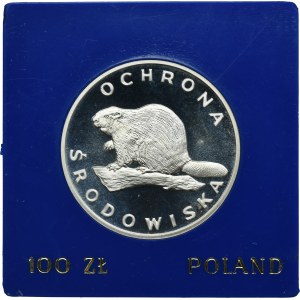 100 złotych 1978 Ochrona Środowiska Bóbr