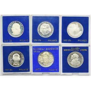 Zestaw, 100 złotych 1973-1978 (6 szt.)