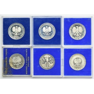 Zestaw, 50 złotych i 100 złotych (6 szt.)