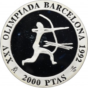 Spain, 2.000 Pesetas Madrid 1992 M - Archery