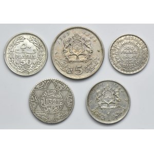 Set, Morocco, Mixed coins (5 pcs.)