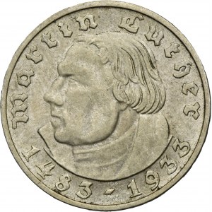 Germany, Weimar Republic, 2 Mark Munich 1933 D