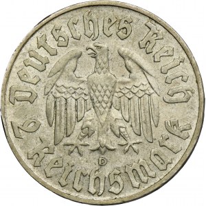 Germany, Weimar Republic, 2 Mark Munich 1933 D