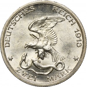 Germany, Kingdom of Prussia, Wilhelm II, 2 Mark Berlin 1913 A