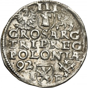 Sigismund III Vasa, 3 Groschen Posen 1592