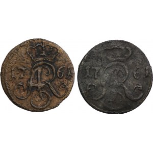 Set, Augustus of Poland, Schilling Thorn 1761 (2 pcs.)