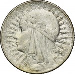 Głowa Kobiety, 5 złotych Warszawa 1932 - RZADKIE