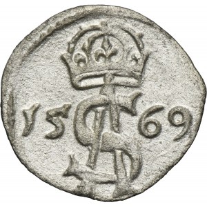 Sigismund II August, 2 Denarius Vilnius 1569
