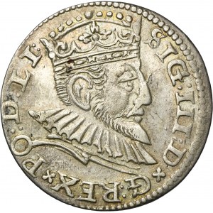 Sigismund III Vasa, 3 Groschen Riga 1592 - LI