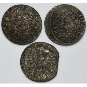 Set, Ducal Prussia, Livonia under Sweden and Elbing under Sweden, Schilling (3 pcs.)