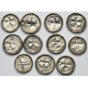 Lot, Germany, Saxony, Anonymous Saxon bishops, Cross denarius 11th century (11 pcs.)