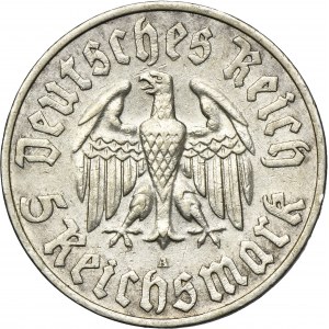 Germany, Weimar Republic, 5 Mark Berlin 1933 A
