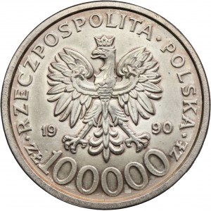 100.000 złotych 1990 Solidarność - TYP B