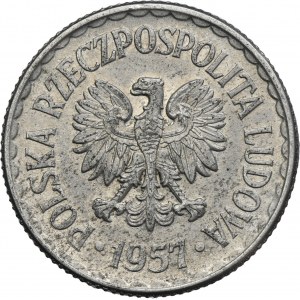 1 złoty 1957 - NAJRZADSZY ROCZNIK