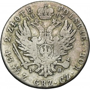 Kingdom of Poland, 2 złote Warsaw 1817 IB