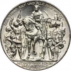 Germany, Kingdom of Prussia, Wilhelm II, 3 Mark Berlin 1913 A