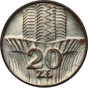 20 złotych 1973 Wieżowiec i kłosy - FAŁSZERSTWO Z EPOKI