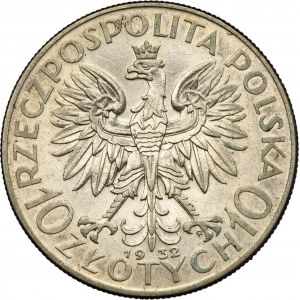 Głowa Kobiety, 10 złotych Warszawa 1932