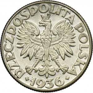 Żaglowiec, 2 złote 1936