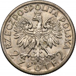 Głowa Kobiety, 2 złote 1932