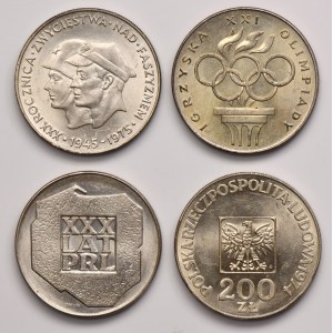 Zestaw, 200 złotych 1974-1976 (4 szt.)