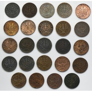 Ensemble, 1 penny 1923-1939 (24 pièces)