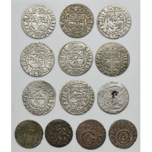 Set, Poland, Ducal Prussia, Riga under Sweden and Livonia under Sweden, Schilling and 3 Polker (13 pcs.)