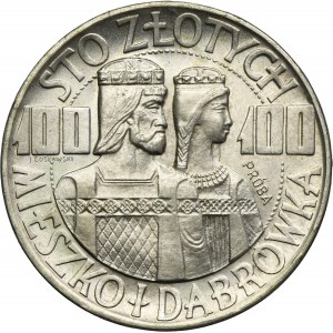 PRÓBA, 100 złotych 1966 Mieszko i Dąbrówka półpostacie