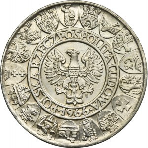 PRÓBA, 100 złotych 1966 Mieszko i Dąbrówka półpostacie
