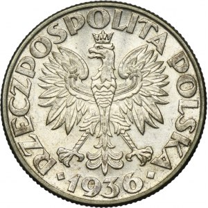 Żaglowiec, 2 złote 1936
