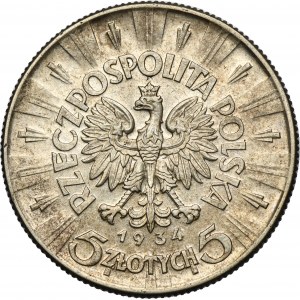 Piłsudski, 5 złotych 1934