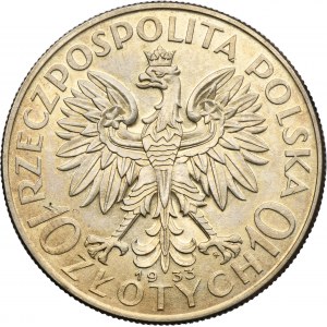 Głowa Kobiety, 10 złotych Warszawa 1933