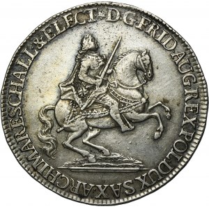August III of Poland, 1/2 Vicariate Thaler Dresden 1741