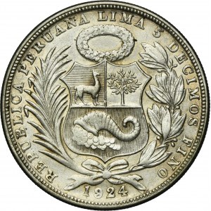Peru, 1 Sol Lima 1924