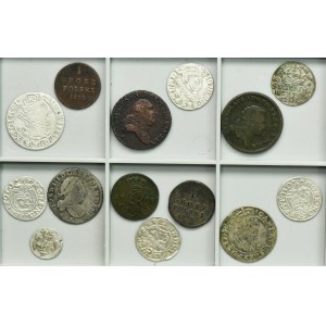 Set, Poland, Kingdom of Poland and South Prussia, Mix of coins (14 pcs.)