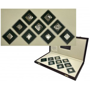 Set, Monnaie de Pologne, Clips de pièces polonaises de circulation générale (9 pièces).