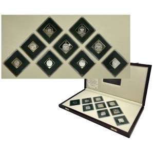 Set, Monnaie de Pologne, Clips de pièces polonaises de circulation générale (9 pièces).