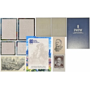 PWPW, folder ze znakami wodnymi z okazji 80. rocznicy wybuchu Powstania Warszawskiego oraz na 100-lecie PWPW (7 szt.)