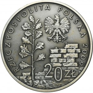 20 złotych 2009 65. Rocznica likwidacji Getta w Łodzi